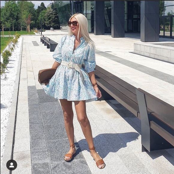 COPY - RINTED POPLIN DRESS - Picture 2 of 14